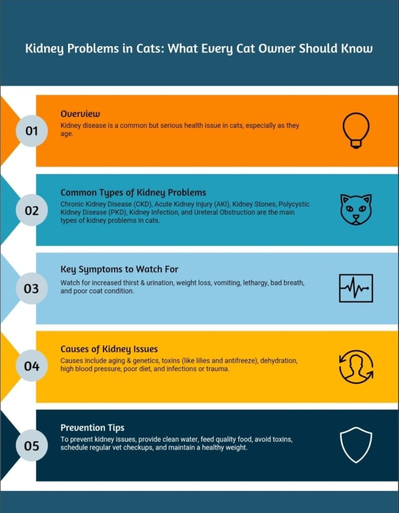 infographic kidney problem in cats